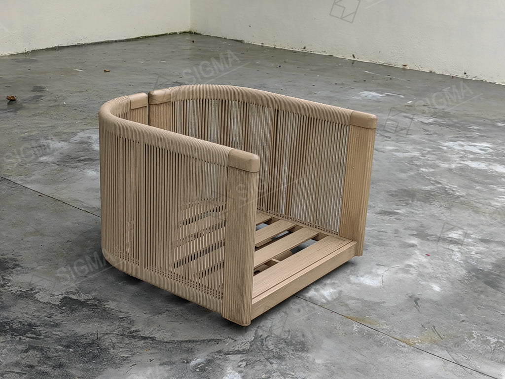 Custom Aluminium Outdoor Lounge Chair Sculptural Alfresco Outdoor Living Australia