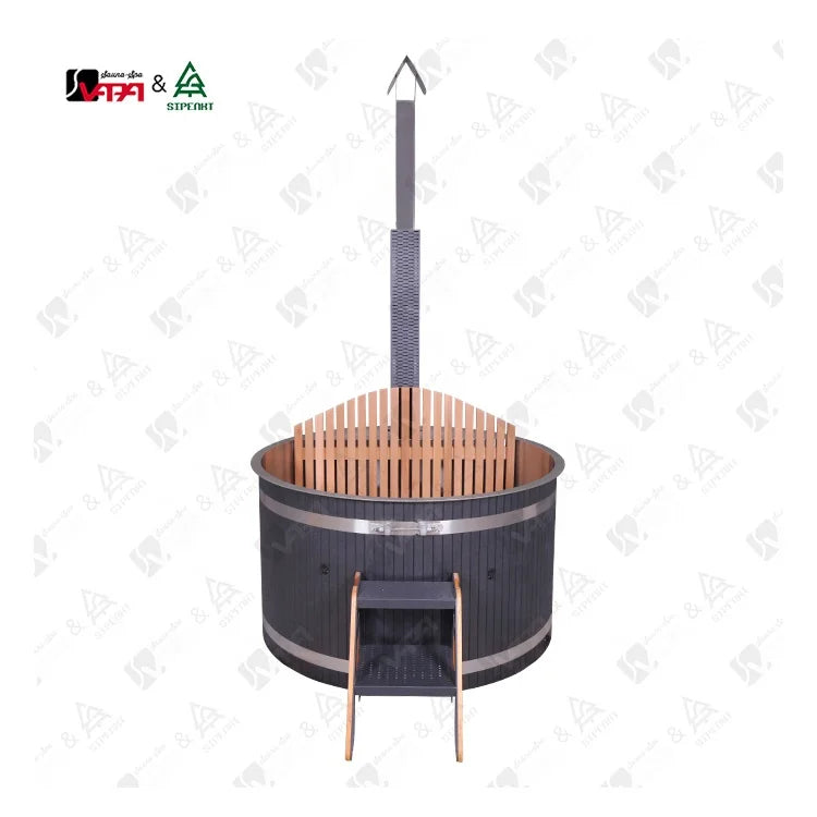 Custom Architectural Wood-Fired Hot Tub 4-Person Alfresco Outdoor Living Australia
