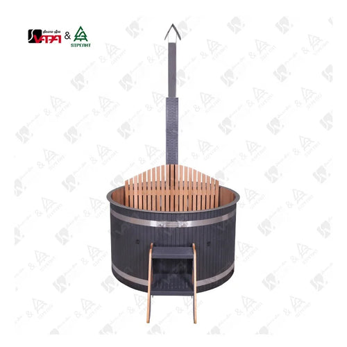 Custom Architectural Wood-Fired Hot Tub 4-Person Alfresco Outdoor Living Australia