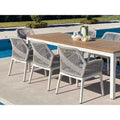 Outdoor Furniture Dining Set Teak and Aluminium Alfresco Outdoor Living