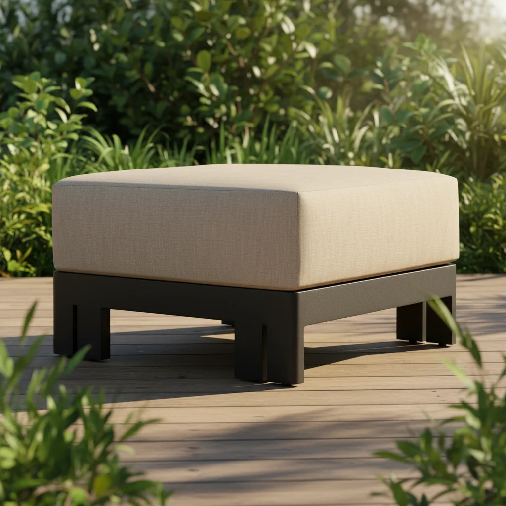 Custom Outdoor Furniture Ottoman Minimalist Aluminium Alfresco Outdoor Living Australia