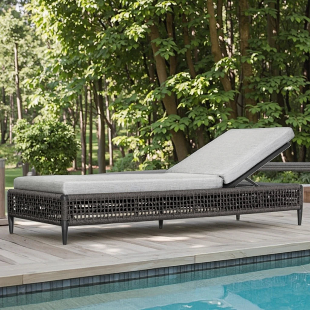 Custom Outdoor Sun Lounger Rope Weaving Contemporary Alfresco Outdoor Living Australia