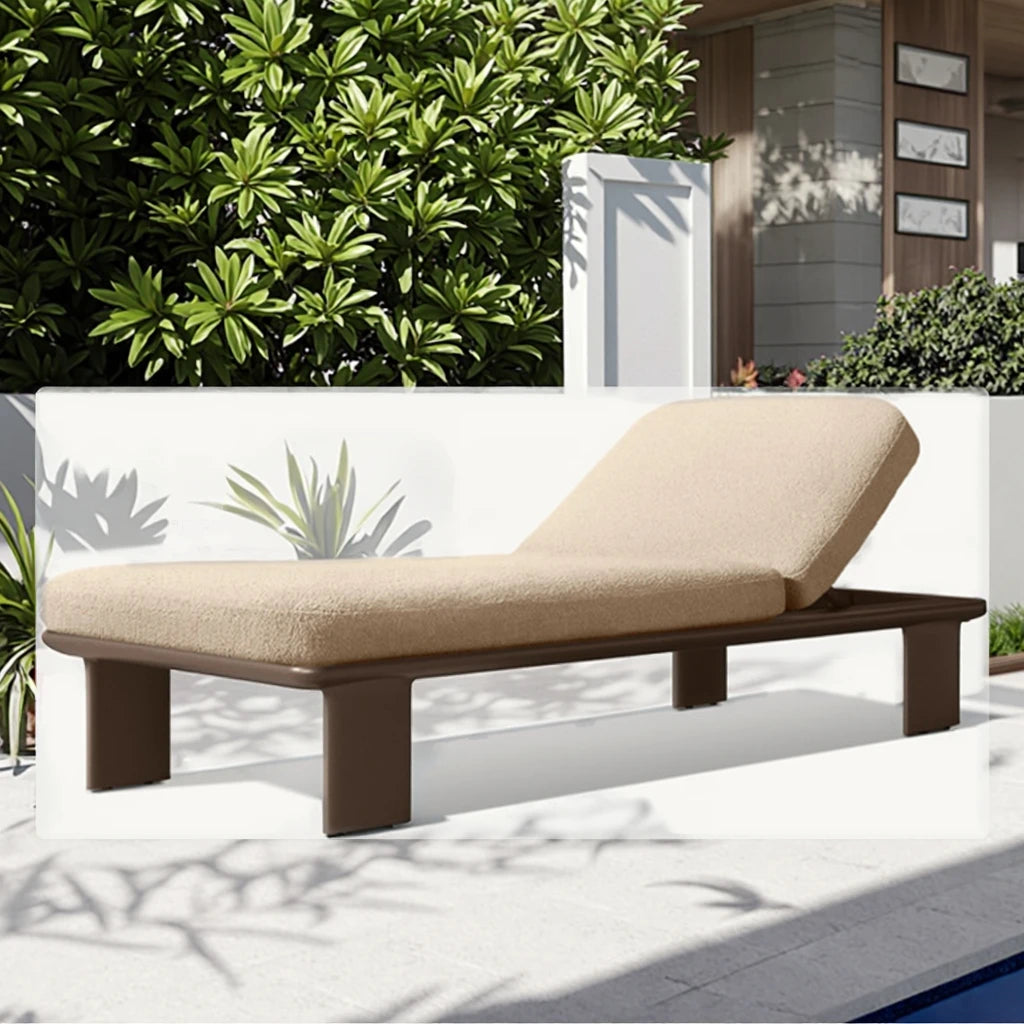 Custom Outdoor Sun Bed Soft Curves Aluminum Alfresco Outdoor Living Australia