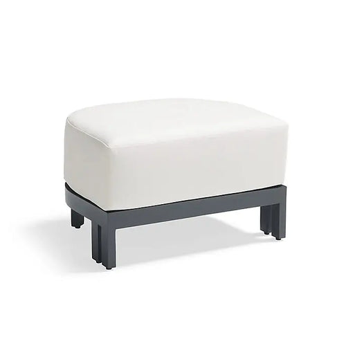 Aluminum Ottoman Stool Modern Powder Coated Alfresco Outdoor Living Australia