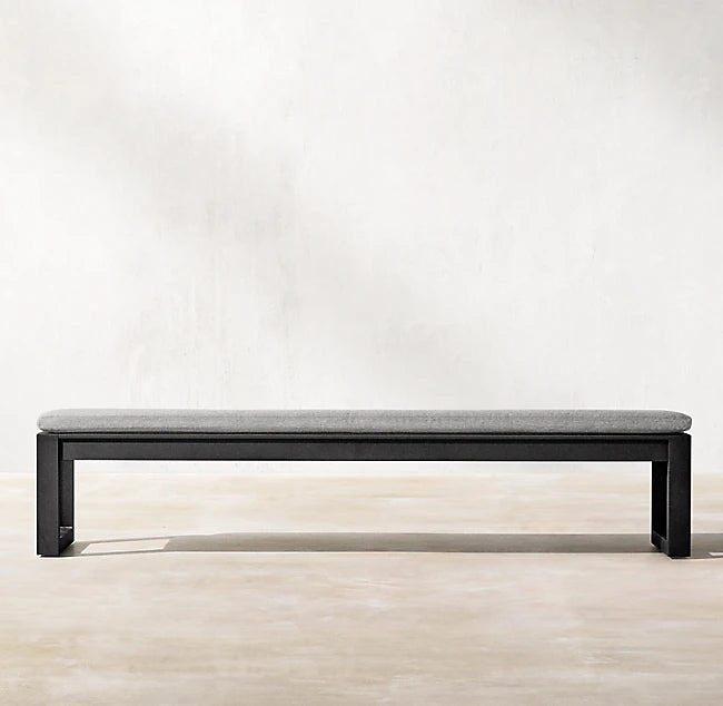 Custom Outdoor Furniture Aluminum Bench Seat Minimalist Alfresco Outdoor Living Australia