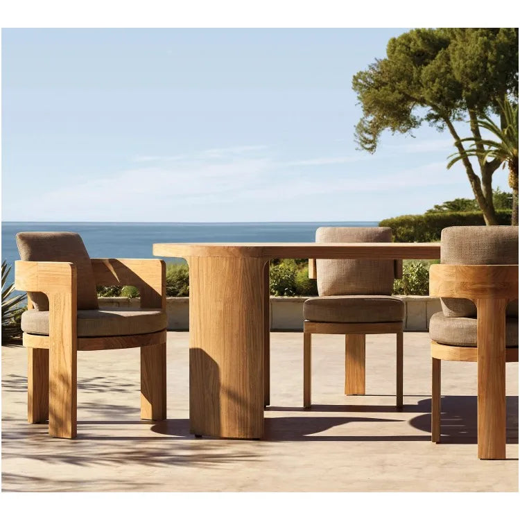 Teak Outdoor Dining Set Solid Wood Alfresco Outdoor Living Australia