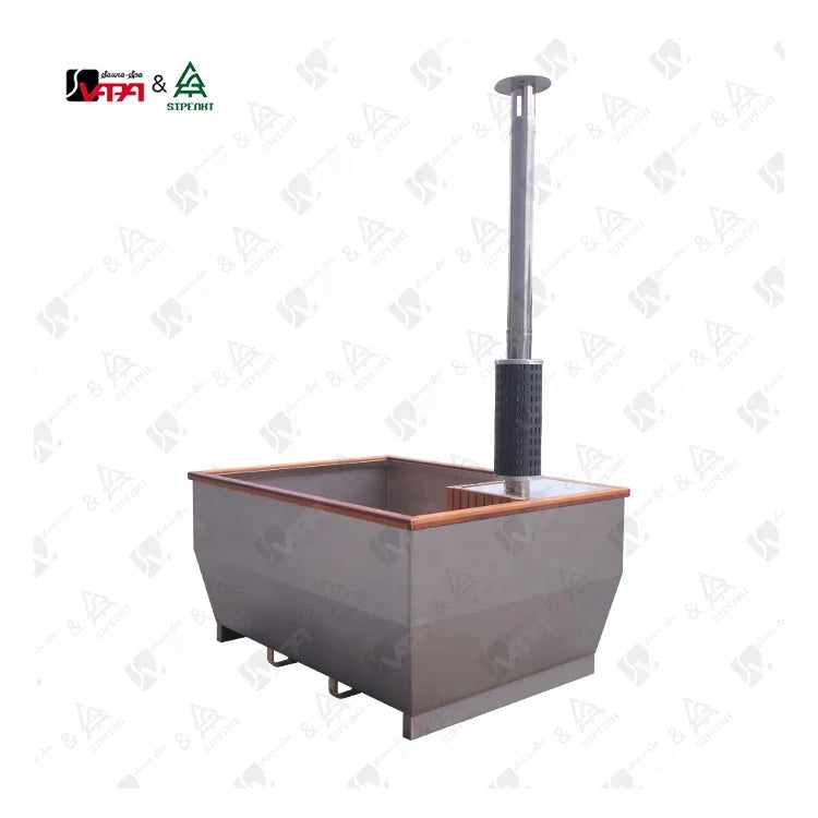 Custom Outdoor Hot Tub Wood Burning Stainless Steel Alfresco Outdoor Living Australia