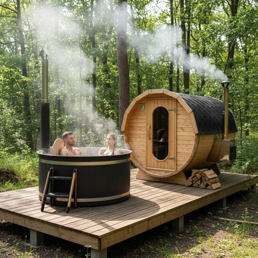 Custom Outdoor Furniture Red Cedar Hot Tub Modern Alfresco Australia