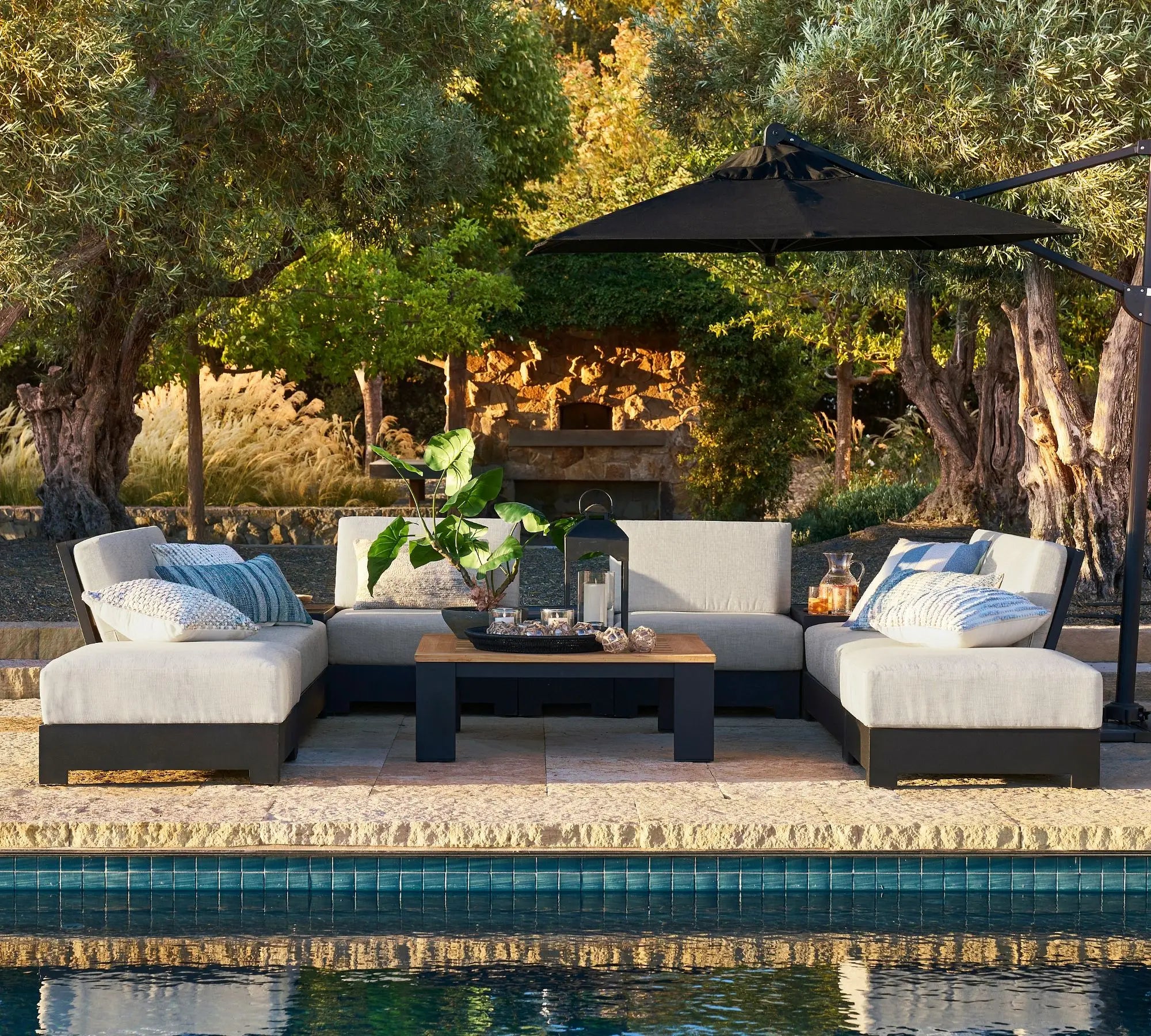 Custom Outdoor Furniture Aluminium Sectional Sofa Contemporary Modular Alfresco Outdoor Living Australia