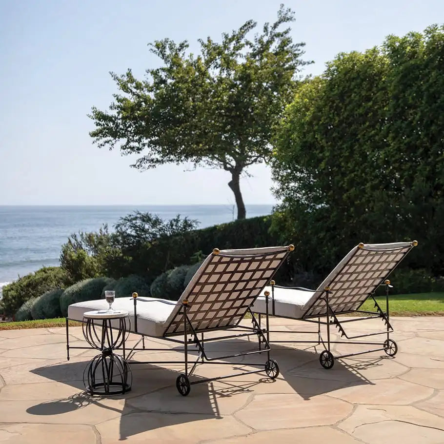 Custom Outdoor Sun Lounger Aluminium Daybed Modern Architectural Alfresco Outdoor Living Australia