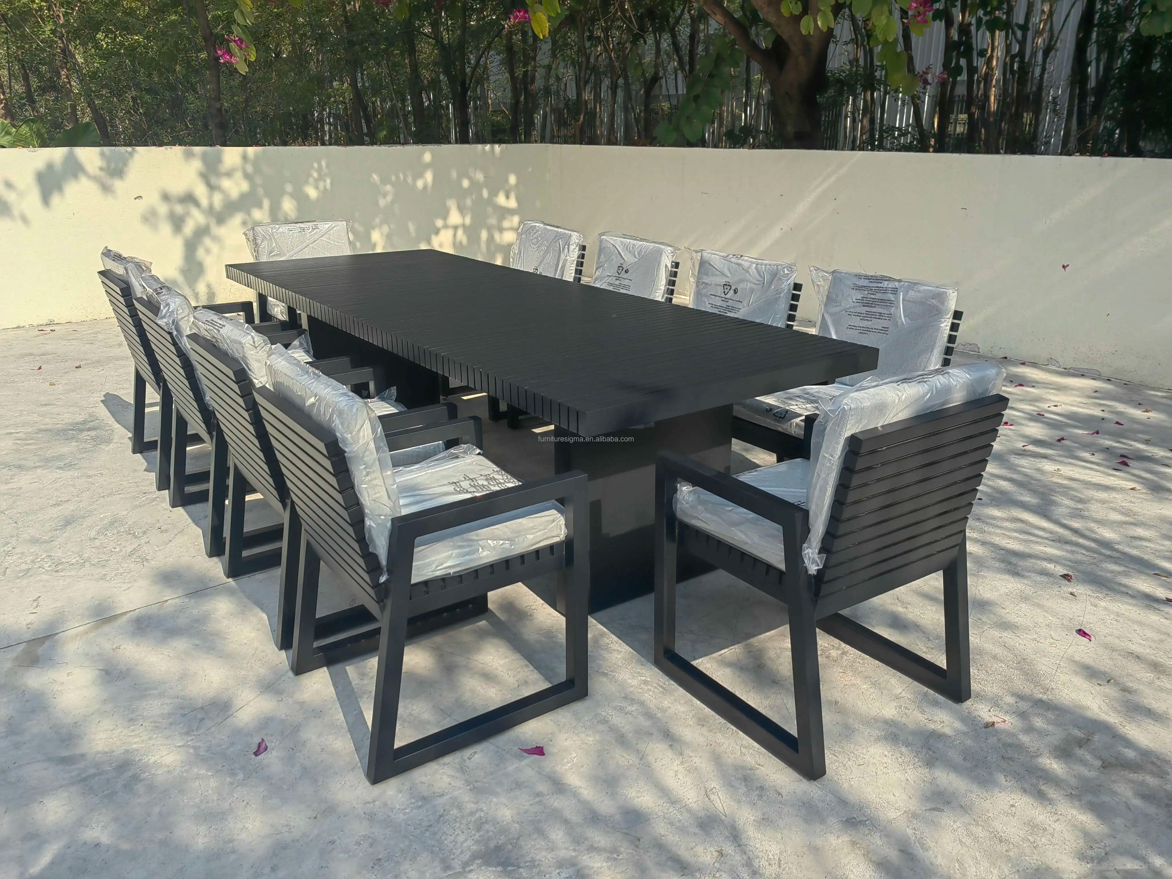 Custom Dining Set 8 Seater Contemporary Alfresco Outdoor Living Australia