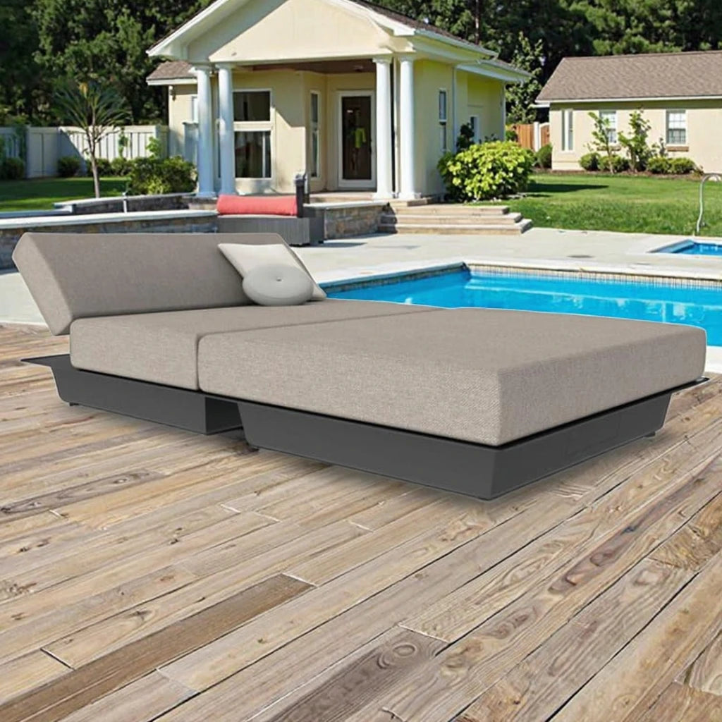 Custom Outdoor Sunbed Aluminium Lounger Minimalist Alfresco Outdoor Living Australia