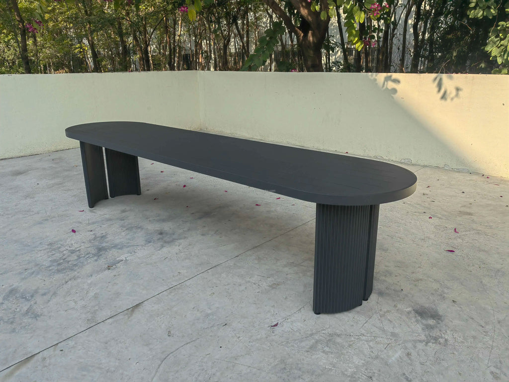 Custom Aluminum Dining Set Contemporary Rope Alfresco Outdoor Living Australia