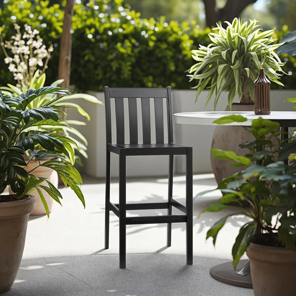 Modern Outdoor Bar Stool Aluminum Alfresco Outdoor Living Australia