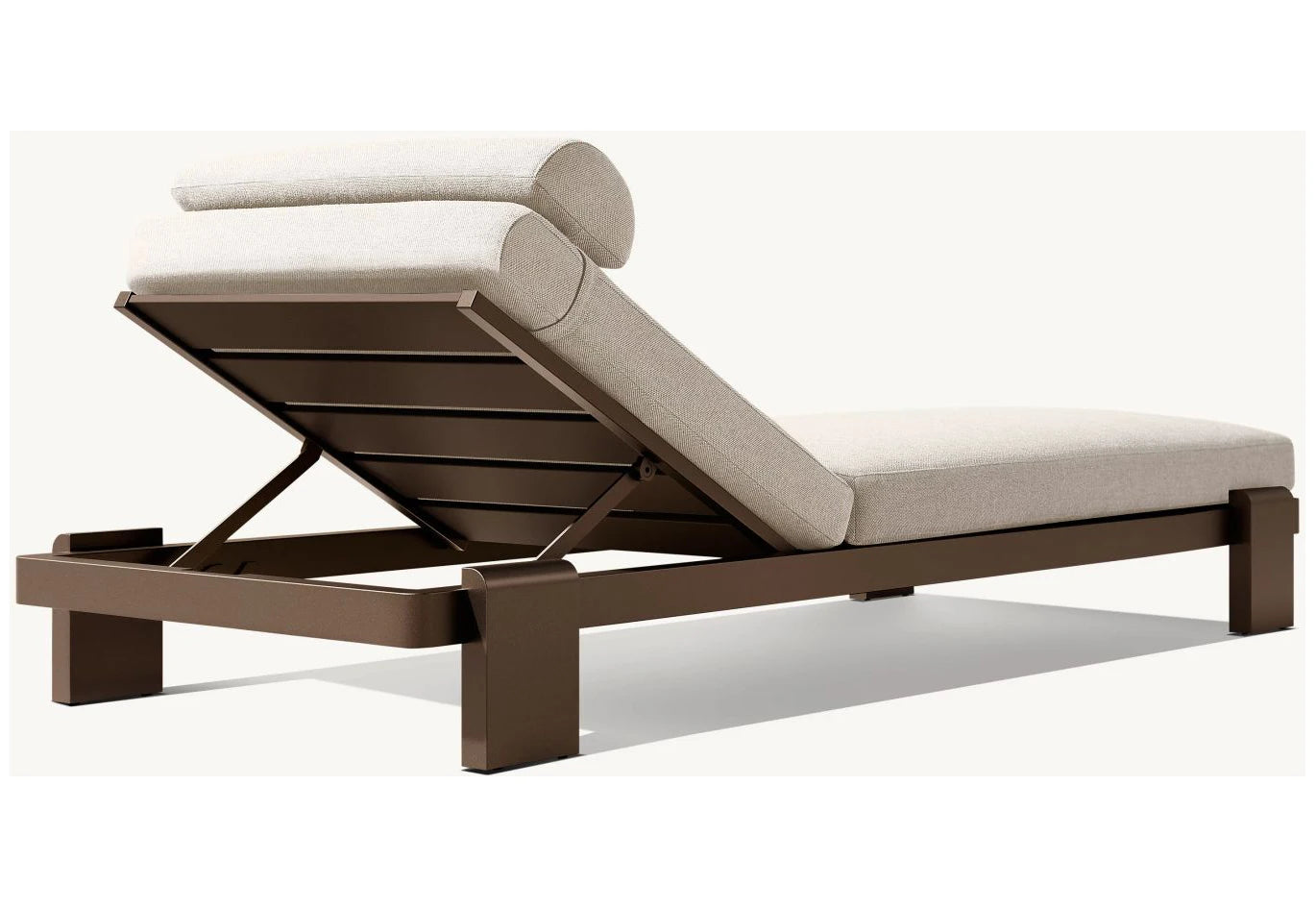 Custom Outdoor Chaise Lounge Sun Lounger Adjustable Aluminum Alfresco Outdoor Living