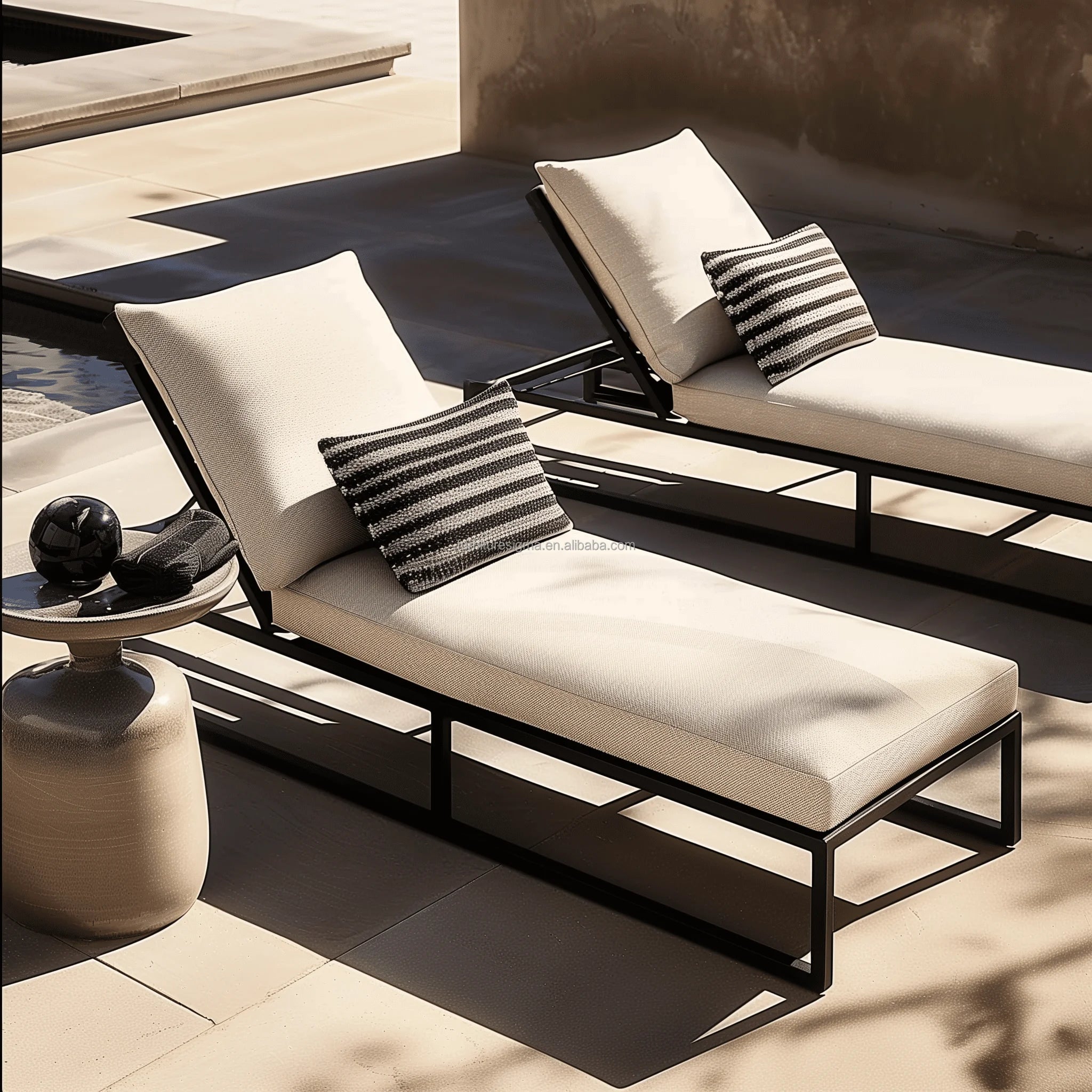 Aluminum Sun Lounge Chair Modern Contemporary Alfresco Outdoor Living Australia