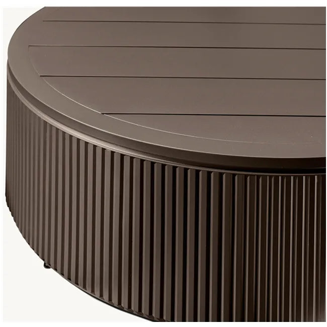 Custom Outdoor Coffee Table Round Modern Alfresco Outdoor Living Australia