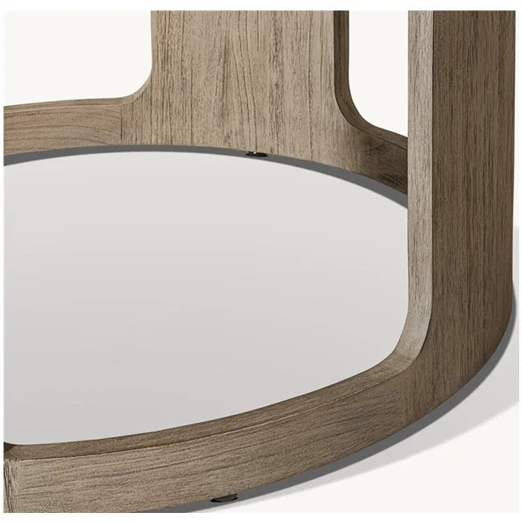 Custom Round Teak Dining Table Contemporary Alfresco Outdoor Living Australia
