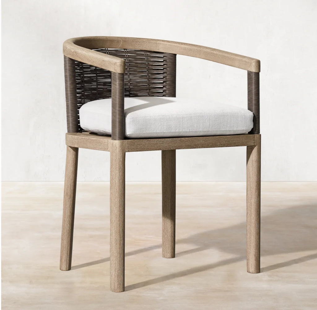 Designer Outdoor Furniture Teak Rattan Dining Set Contemporary Alfresco Outdoor Living Australia