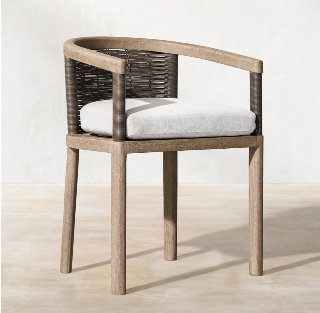 Designer Outdoor Furniture Teak Rattan Dining Set Contemporary Alfresco Outdoor Living Australia