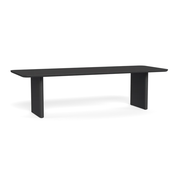 Extruded Aluminum Outdoor Dining Table Curved Frame Alfresco Outdoor Living Australia