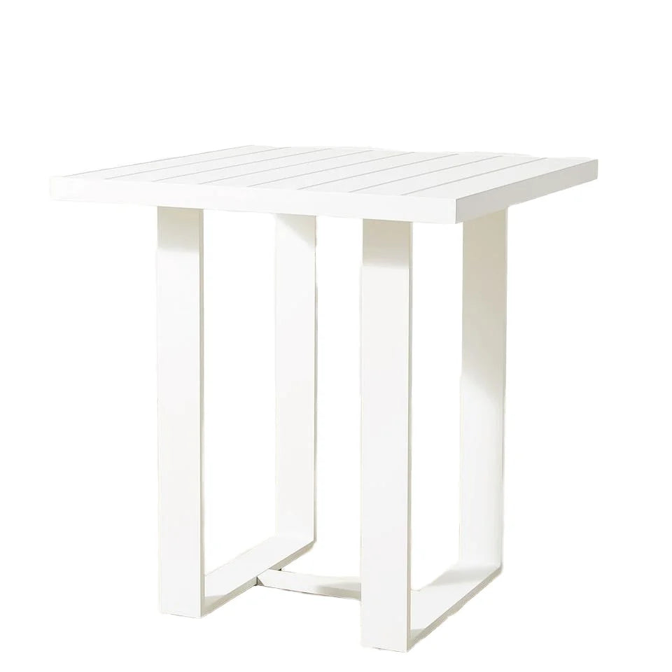 Aluminum Square High Bar Table Contemporary Outdoor Living