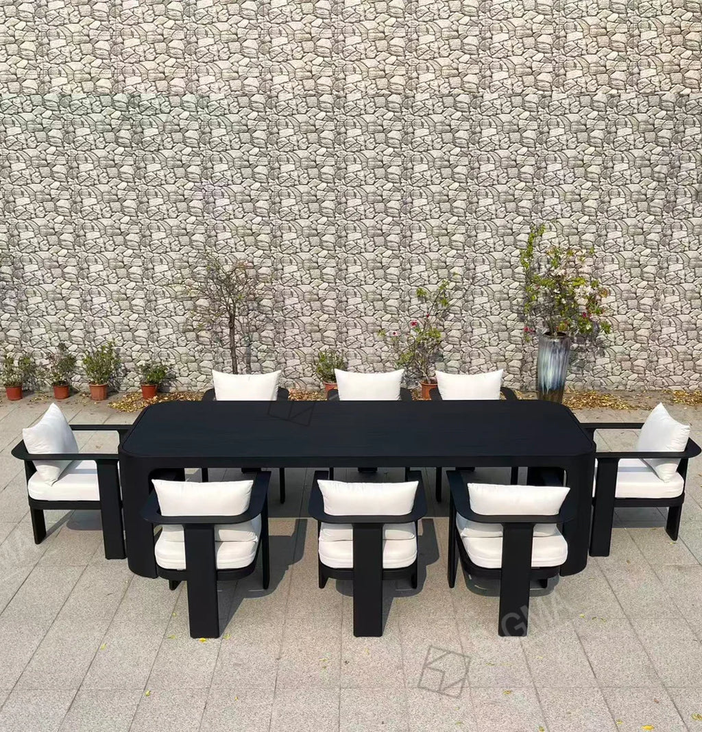 Custom 8 Seater Dining Set Modern Alfresco Outdoor Living Australia