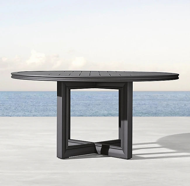 Custom Dining Table Aluminum Set Contemporary Alfresco Outdoor Living Australia