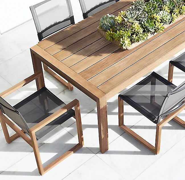 Teak Dining Table and Chairs Traditional Alfresco Outdoor Living Australia