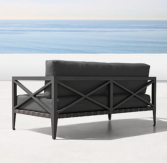 Designer Outdoor Furniture Aluminum Rope Sofa Contemporary Alfresco Living Australia