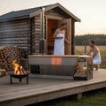 Modern Stainless Steel Hot Tub | Alfresco Outdoor Living