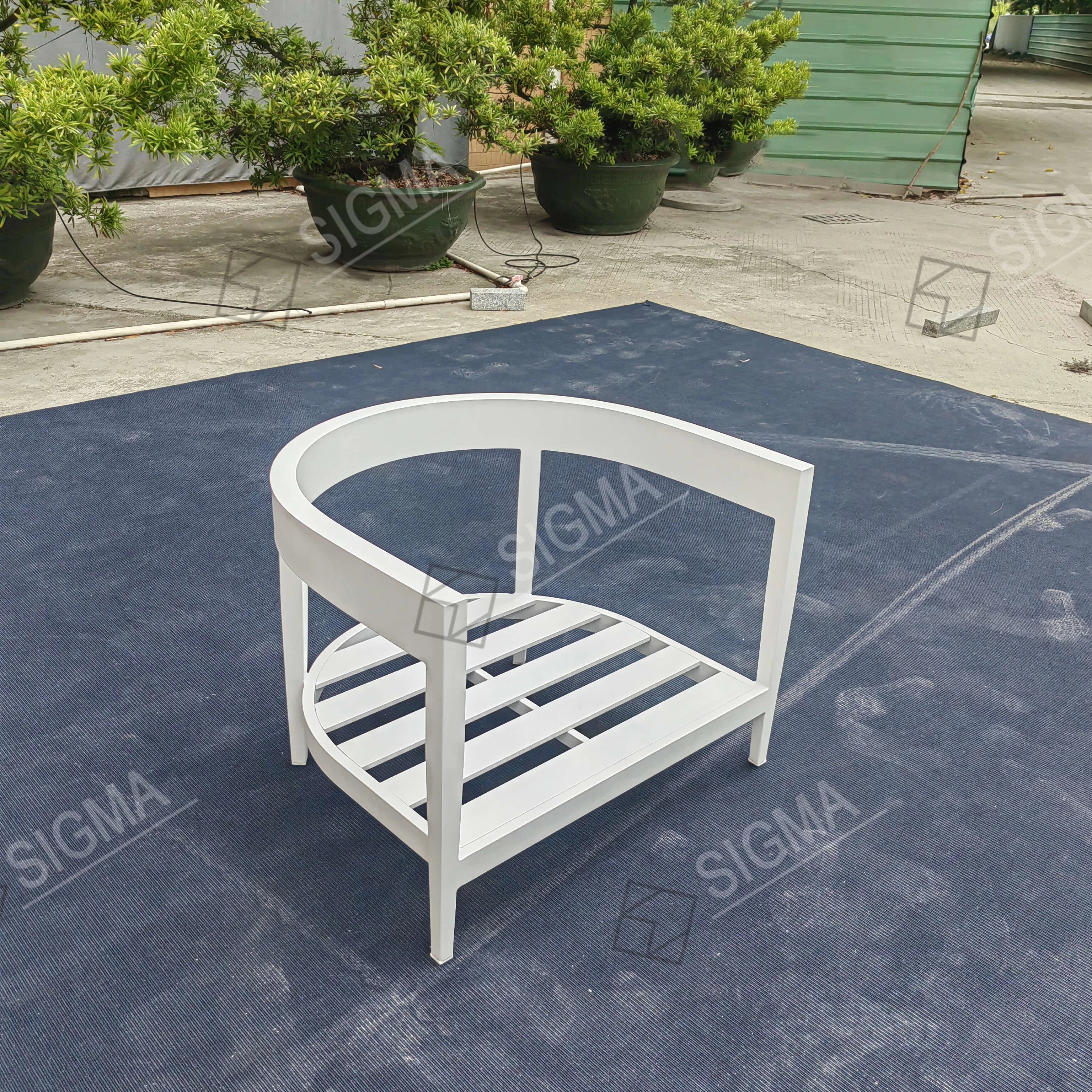 Contemporary Outdoor Aluminum Single Sofa Alfresco Outdoor Living Australia