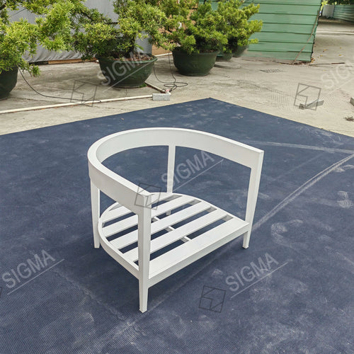 Contemporary Outdoor Aluminum Single Sofa Alfresco Outdoor Living Australia