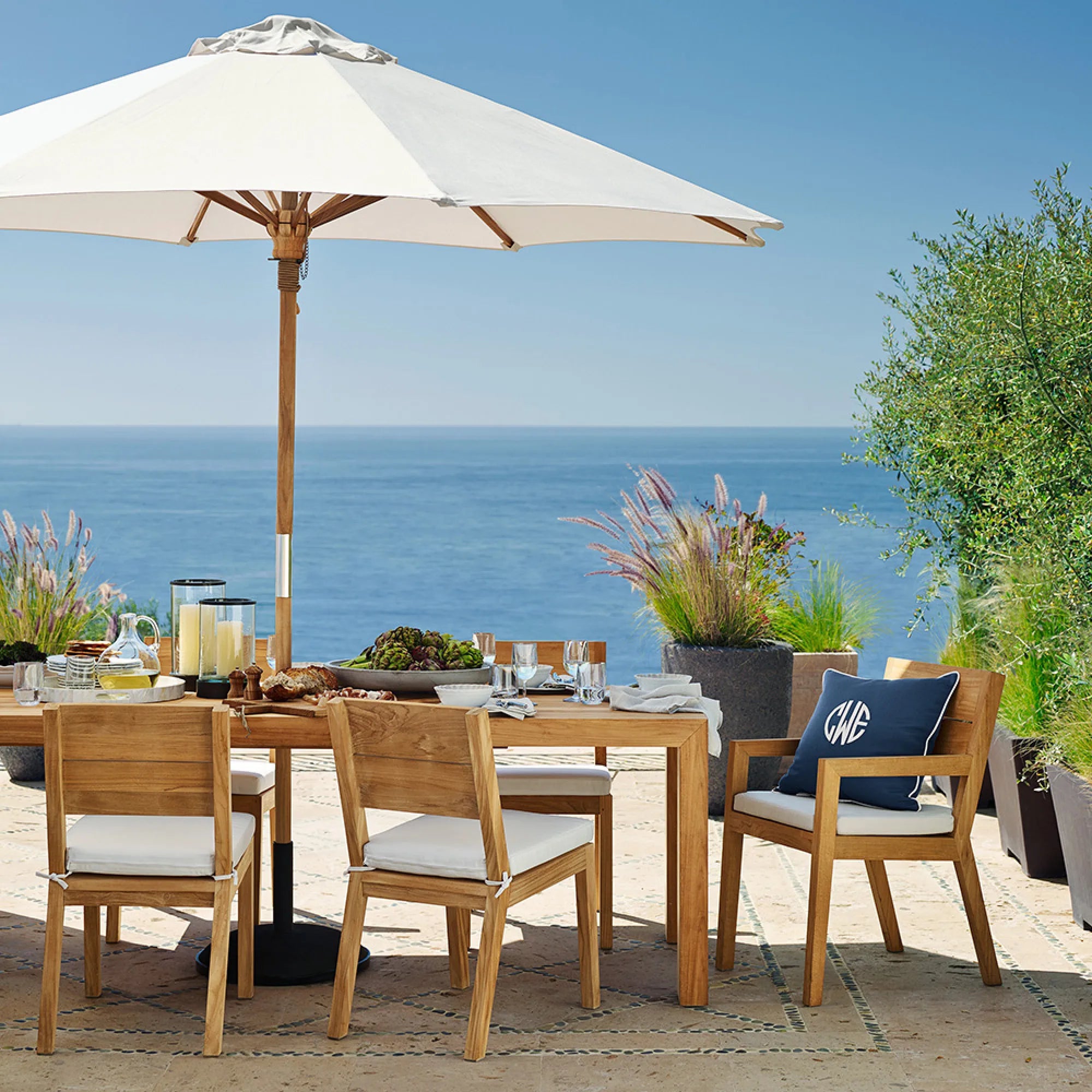 Custom 6-Seater Teak Dining Set Contemporary Alfresco Outdoor Living Australia