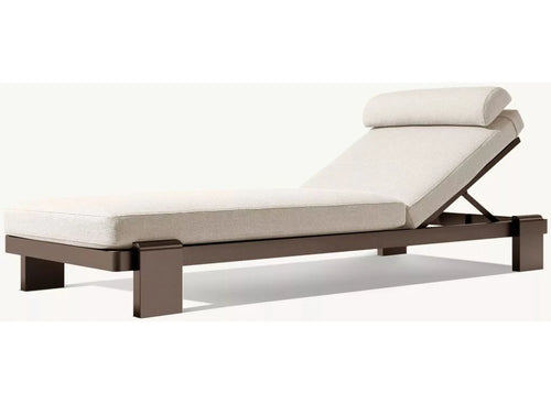 Custom Outdoor Chaise Lounge Sun Lounger Adjustable Aluminum Alfresco Outdoor Living