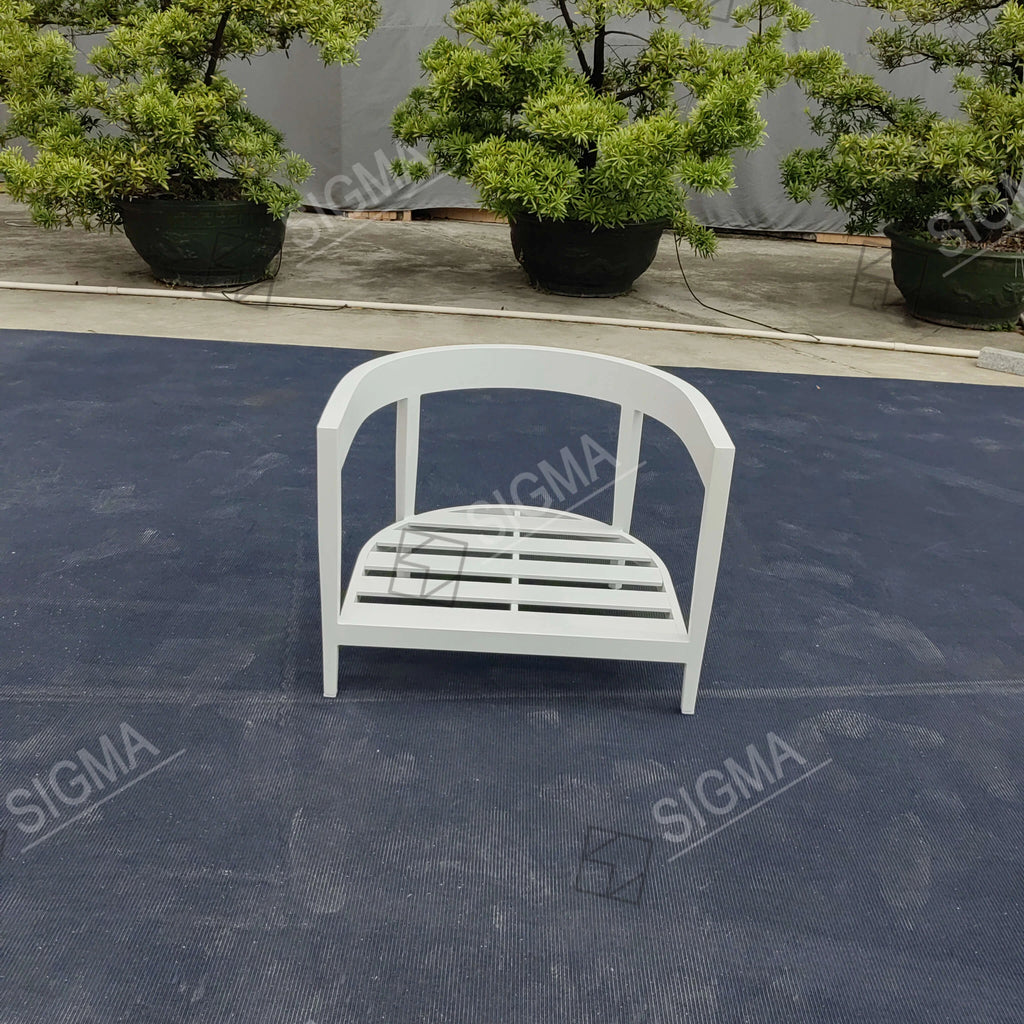 Contemporary Outdoor Aluminum Single Sofa Alfresco Outdoor Living Australia