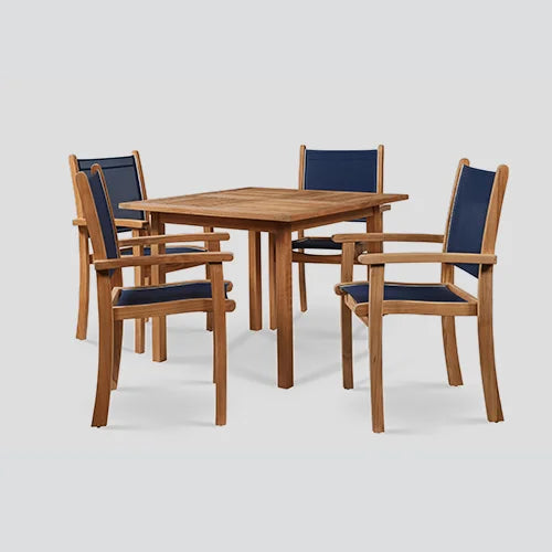 Teak Outdoor Dining Set Traditional Square Alfresco Outdoor Living Australia