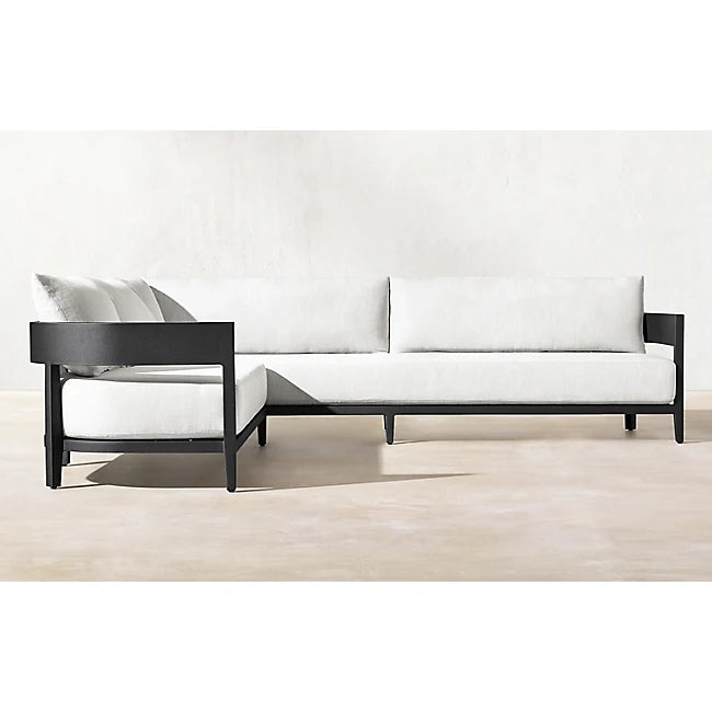 Moon Style Sectional Sofa Aluminum Curved Backrest Alfresco Outdoor Living Australia