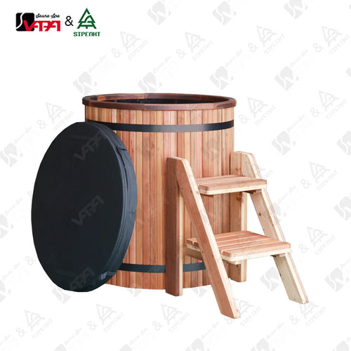 Custom Cold Plunge Tub Modern Red Cedar Alfresco Outdoor Living Australia