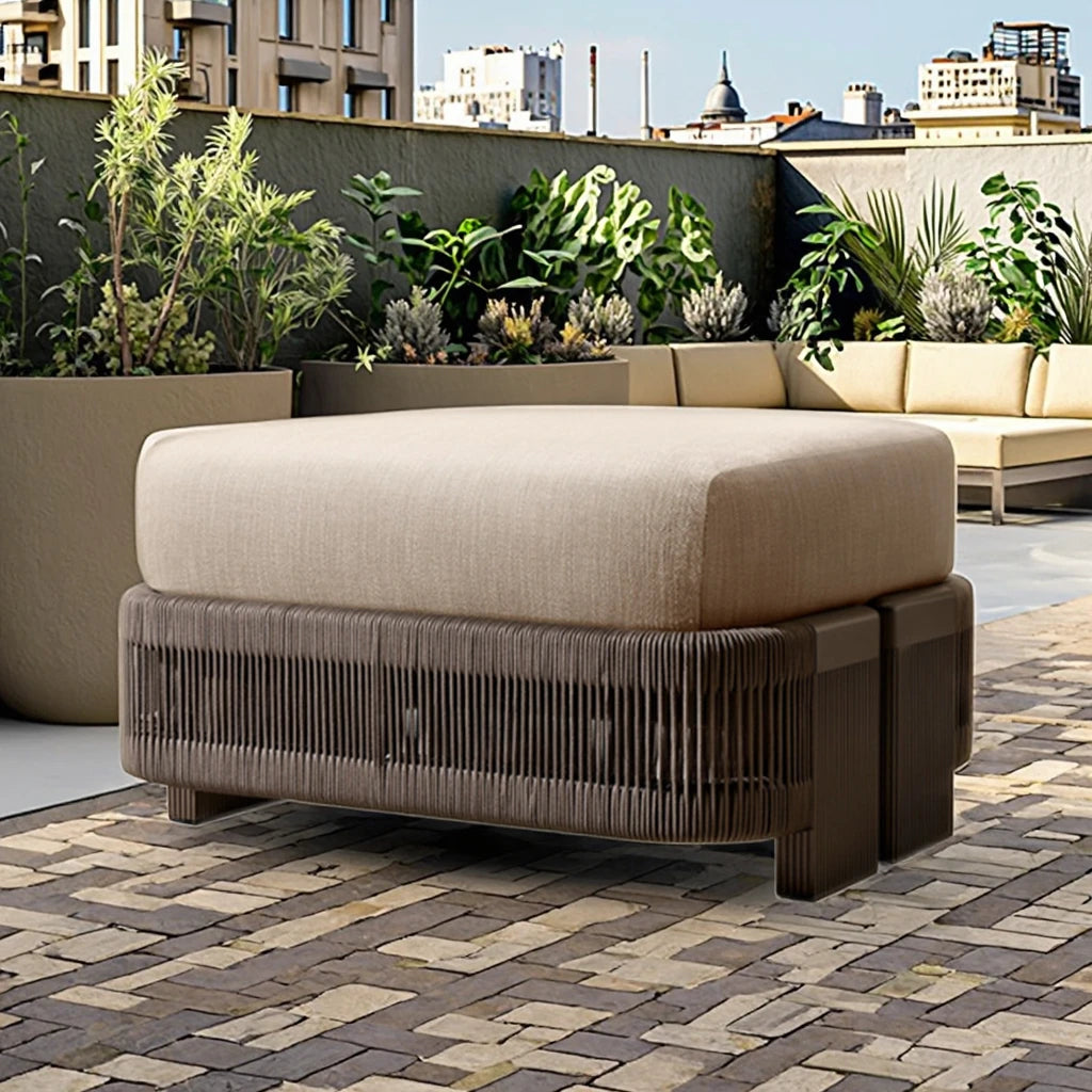 Custom Outdoor Furniture Ottoman Modern Weaving Alfresco Outdoor Living Australia