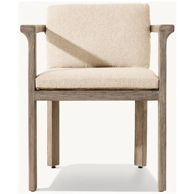 Solid Teak Garden Dining Chair Handcrafted Soft Curves Alfresco Outdoor Living Australia