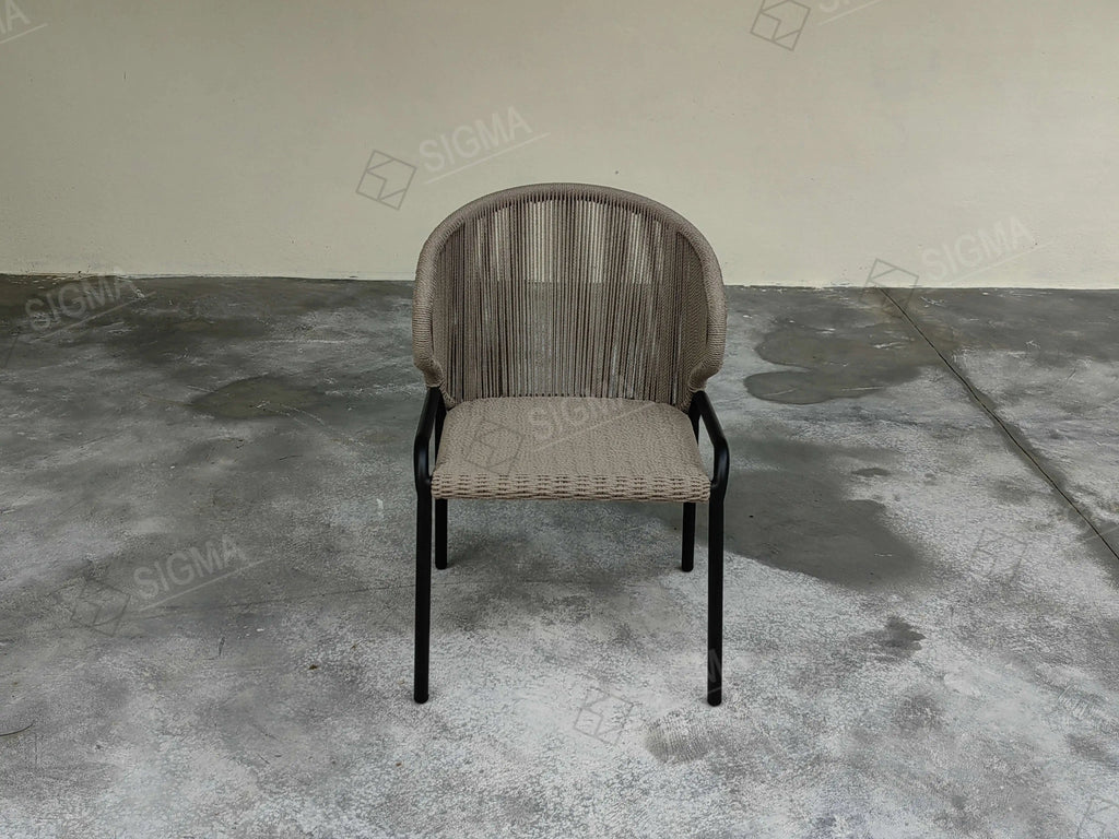 Woven Rope Outdoor Armchair Contemporary Garden Seating Alfresco Outdoor Living Australia