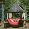 Custom Wicker Cabana Daybed Sculptural Lounge Alfresco Outdoor Living Australia