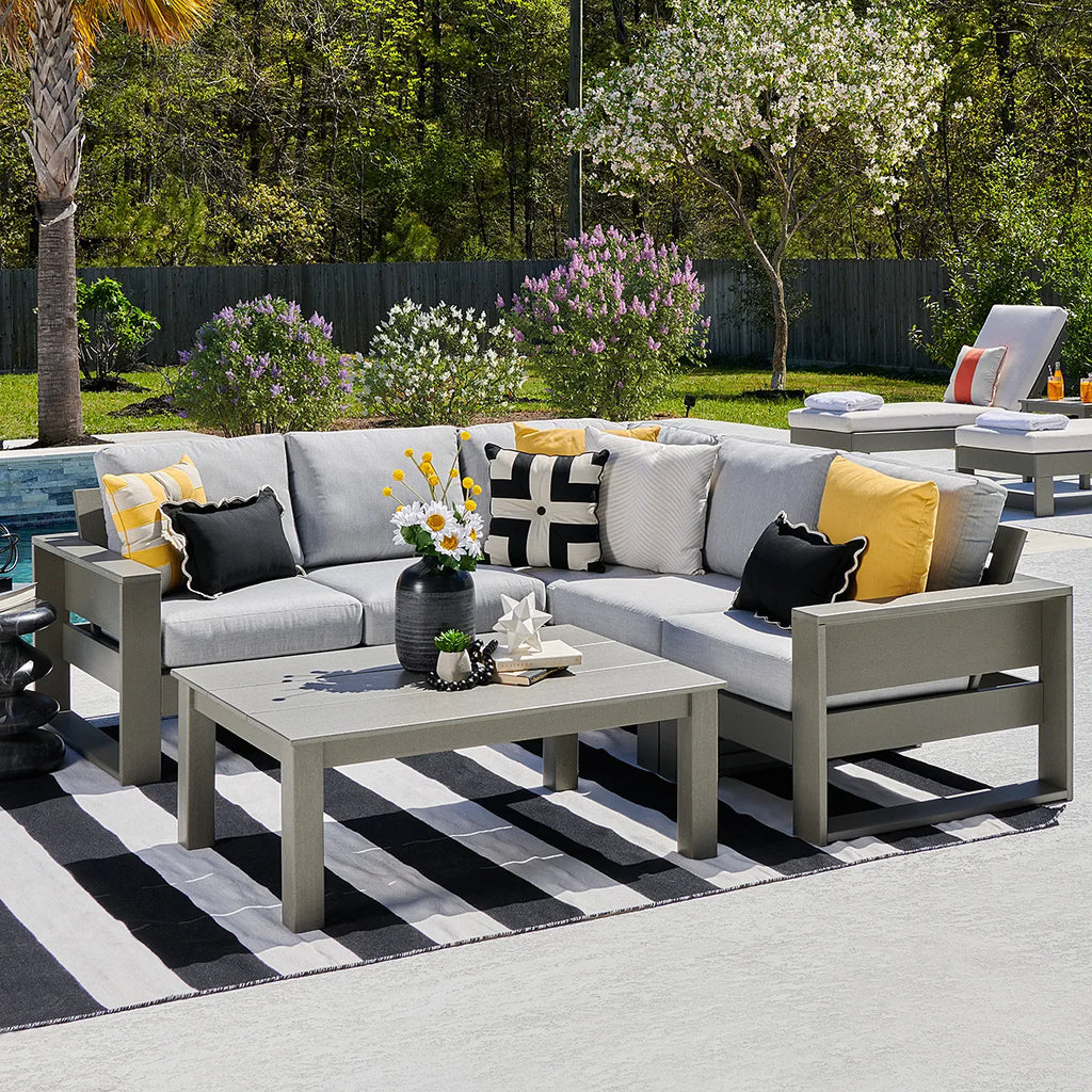 Outdoor Sectional Sofa Modular Aluminum Alfresco Outdoor Living Australia