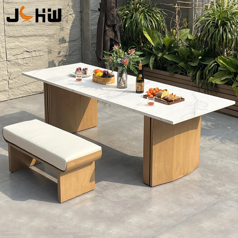 Custom Outdoor Dining Set Aluminium Modern Alfresco Outdoor Living Australia