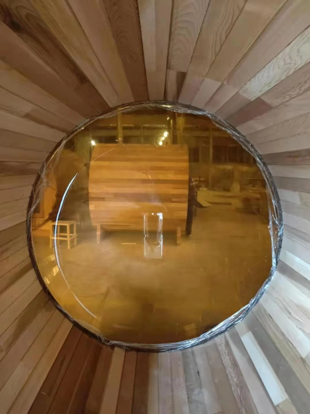Custom Outdoor Sauna Panoramic Barrel Cedar Alfresco Outdoor Living Australia