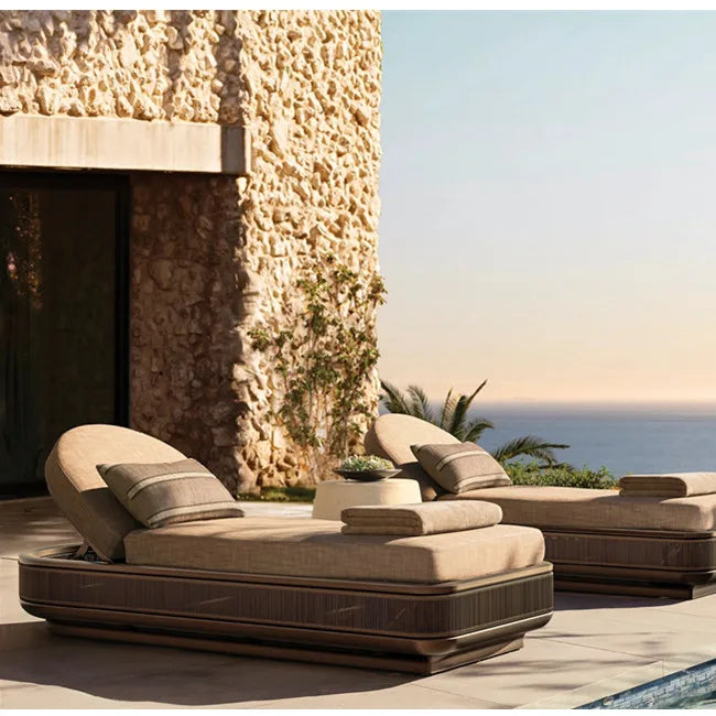 Aluminum Sun Lounger Contemporary Daybed Alfresco Outdoor Living Australia