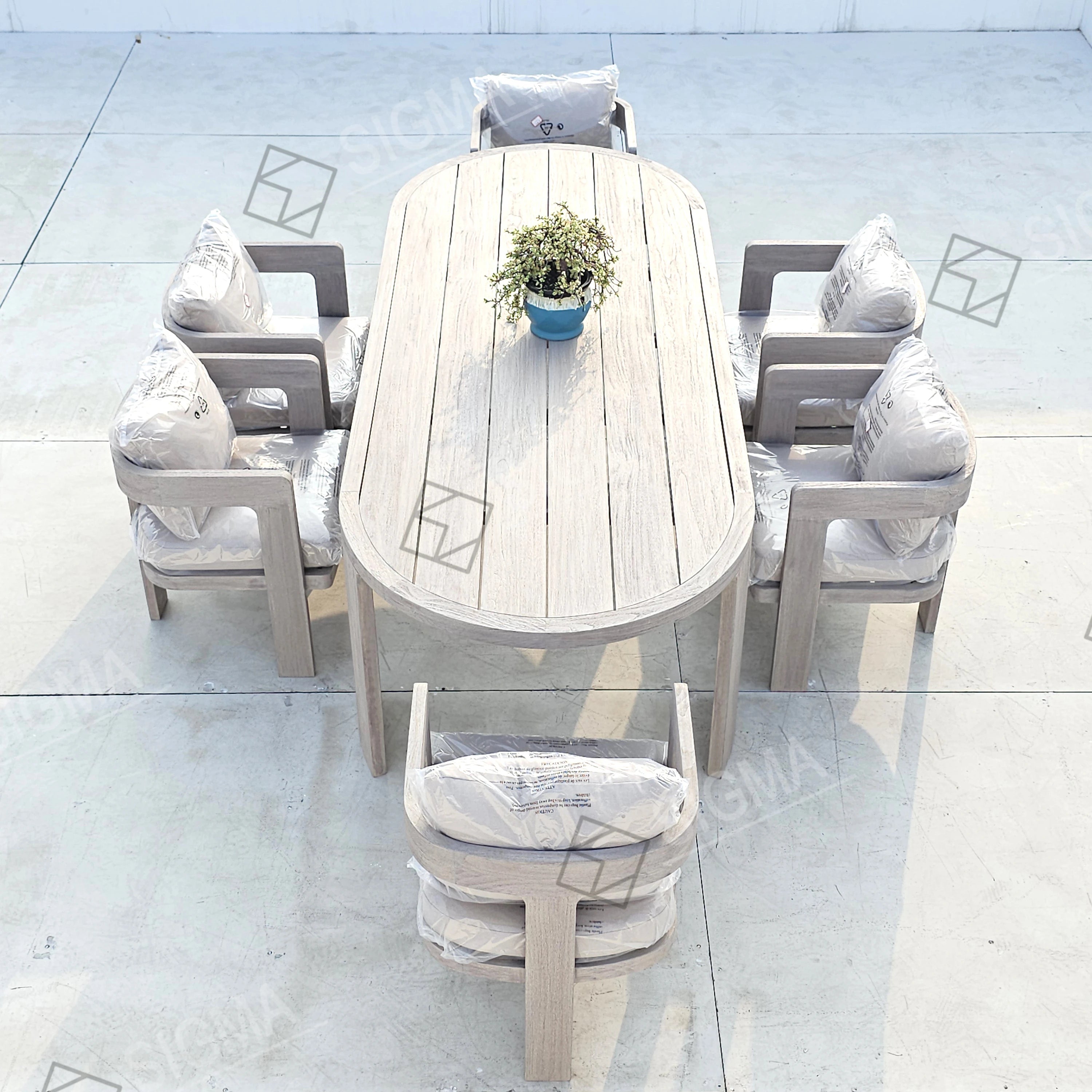Custom Outdoor Dining Set Oval Handcrafted Alfresco Outdoor Living Australia