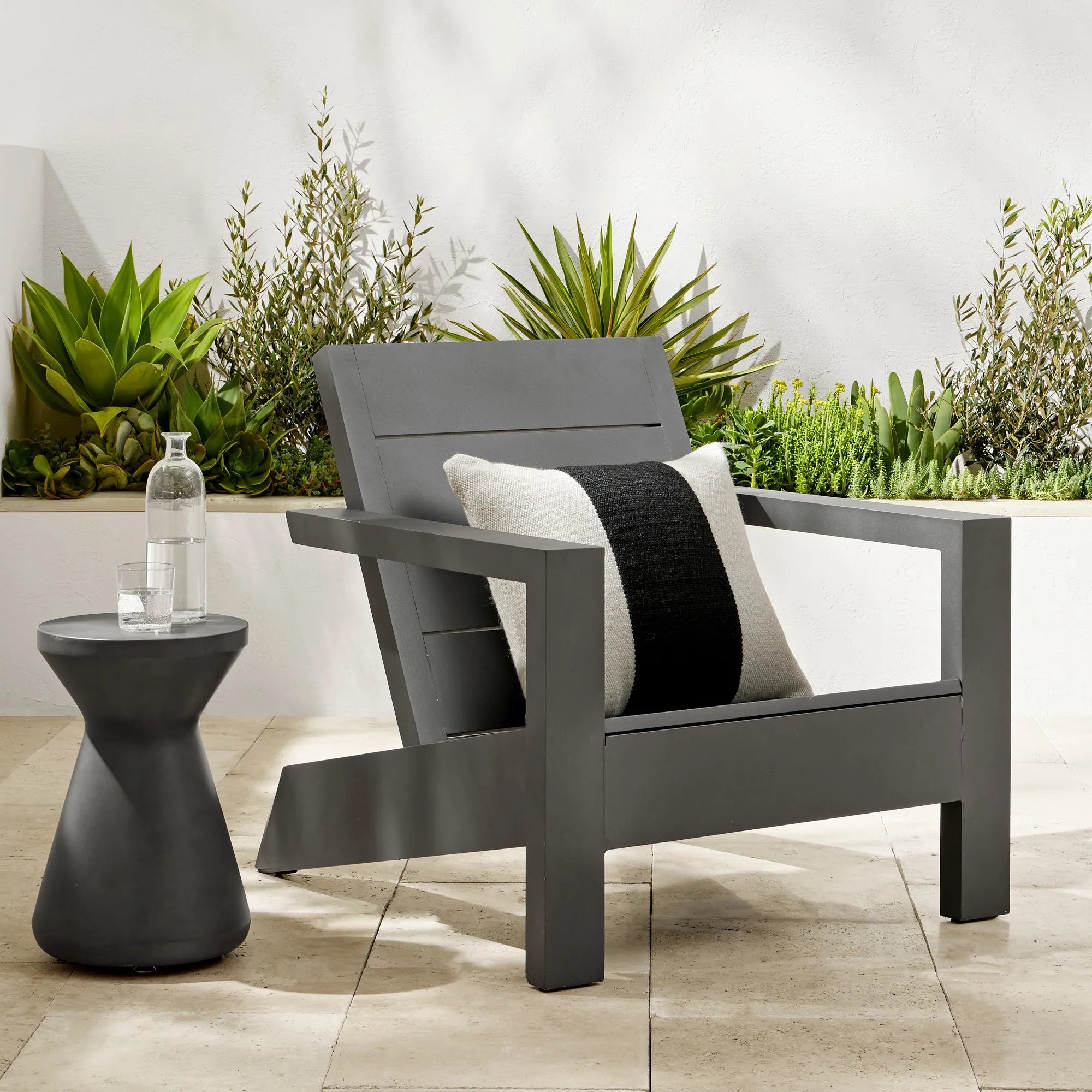 Modern Aluminium Deck Chair Contemporary Style Alfresco Outdoor Living Australia