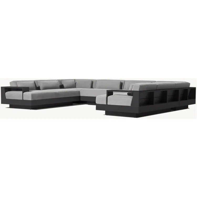 U-Shape Sectional Sofa Aluminium Deep Seat Alfresco Outdoor Living Australia
